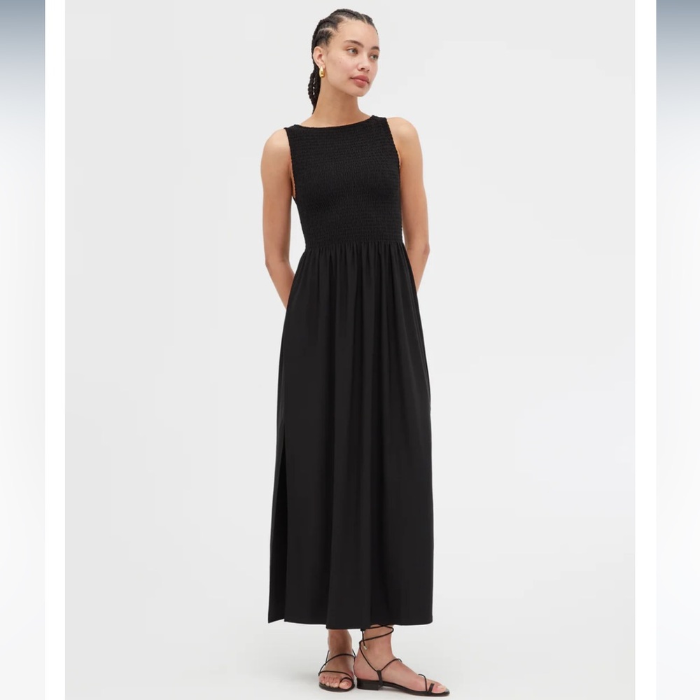 Hill House Black Midi Dress with Timeless Elegance